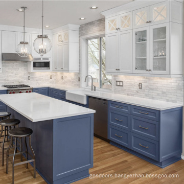 Customized modern shaker modular kitchen cabinets